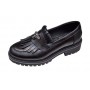 Pantofi dama casual din piele naturala Negru GKR4XN